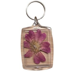 Pressed Flower Keychain 🌺